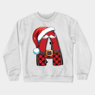 Christmas Alphabet Letter A Crewneck Sweatshirt